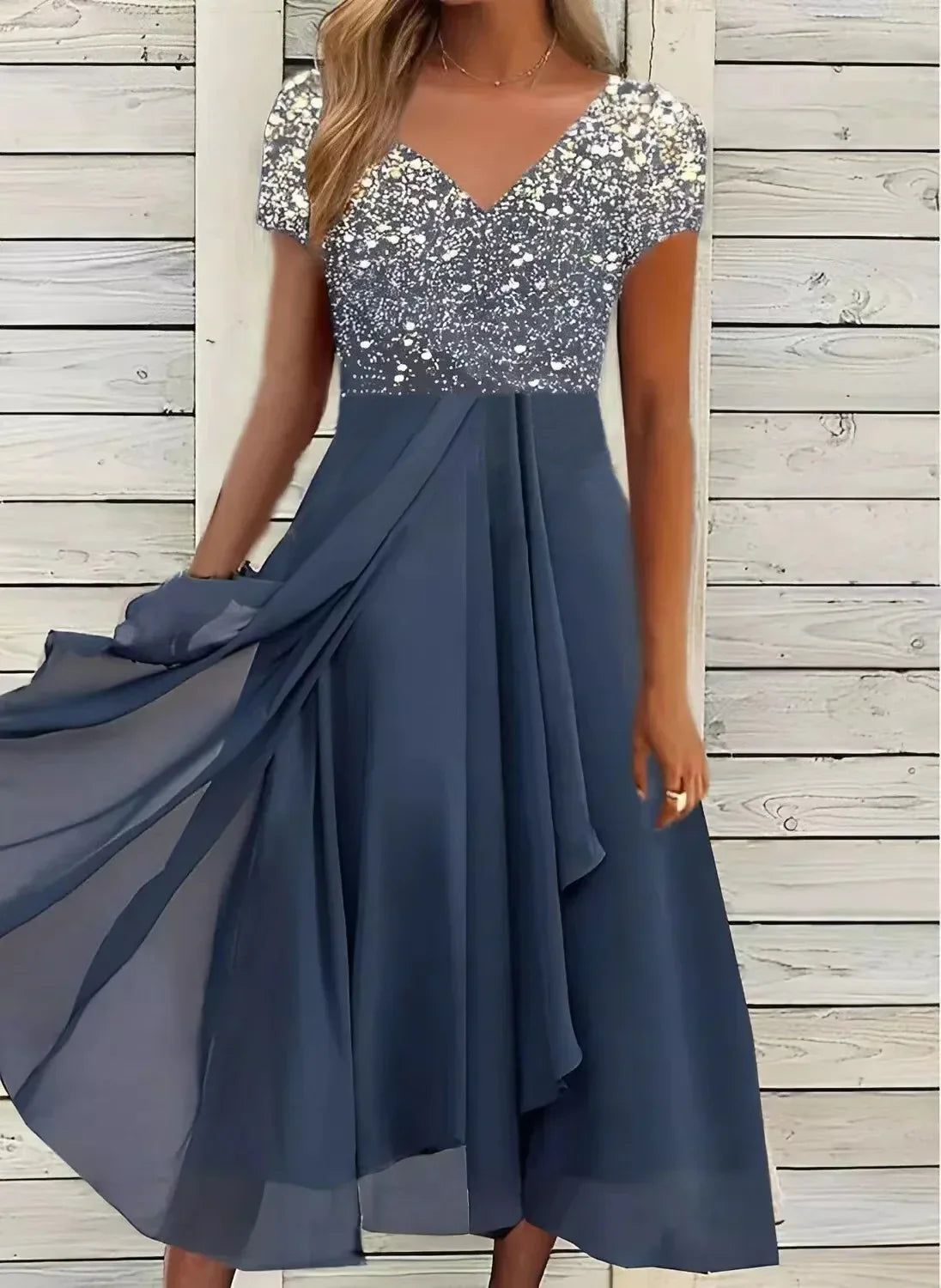 Zaya Chiffon Partykleid für Damen