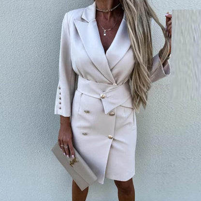 Maxa double-breasted blazer dress