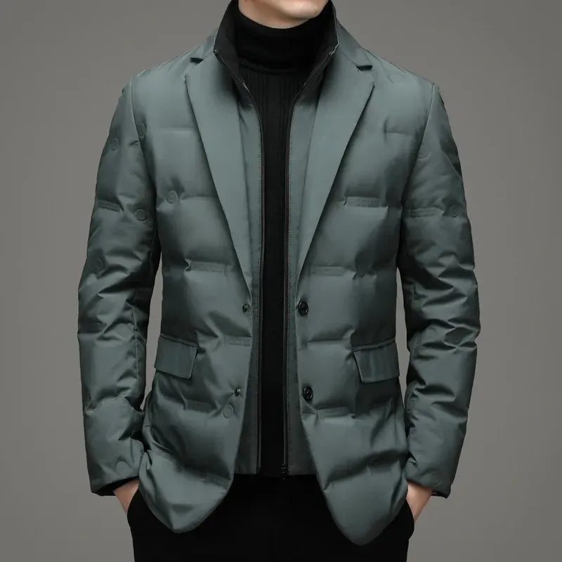 Veste chaude imitation 2 en 1 pour homme Sander