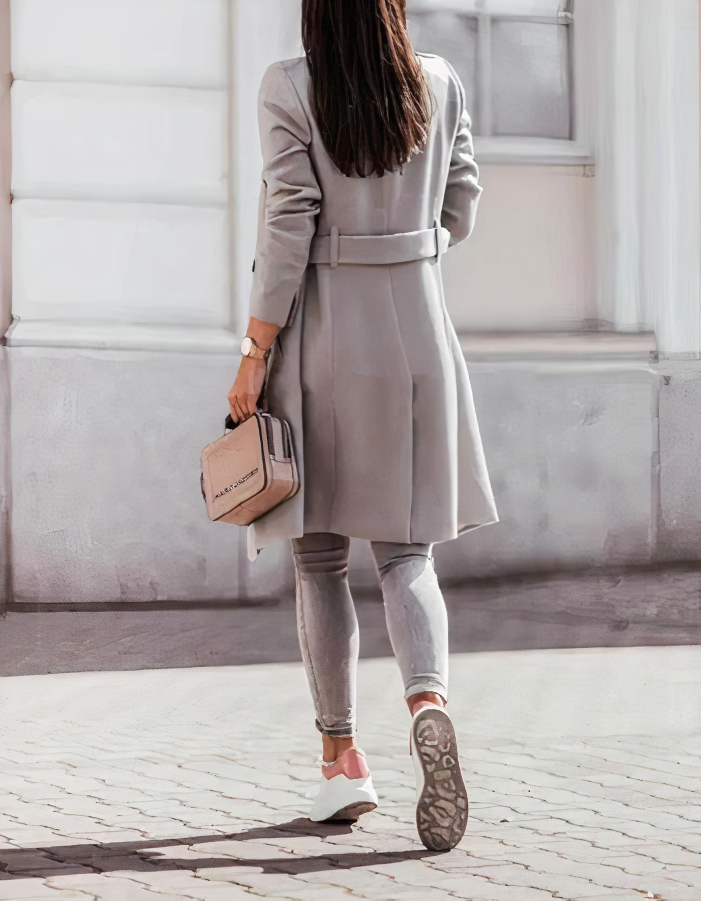 Eleganter Trenchcoat mit Gürtel Simone