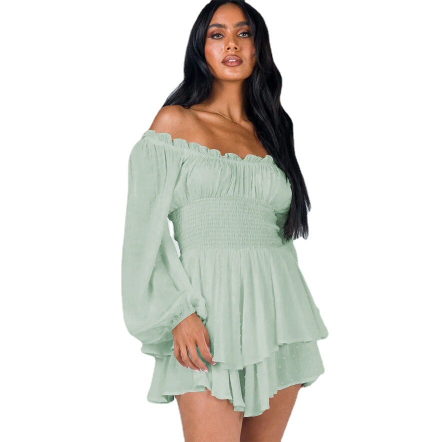 Rüschen Off Shoulder Kleid Haven