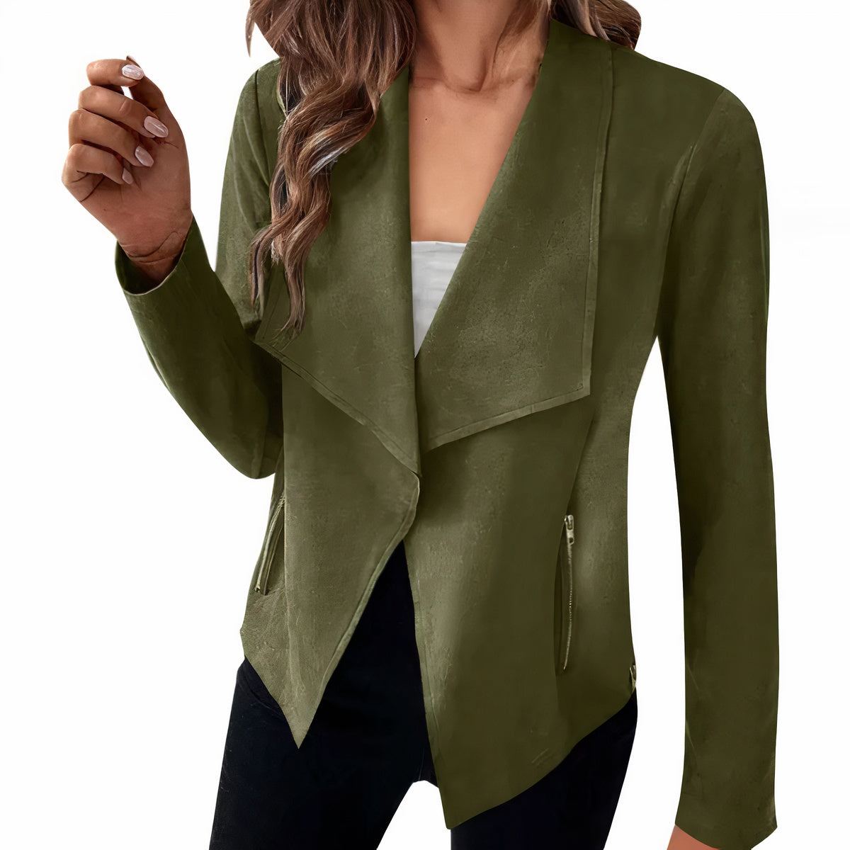 Suede jacket for women Saskia