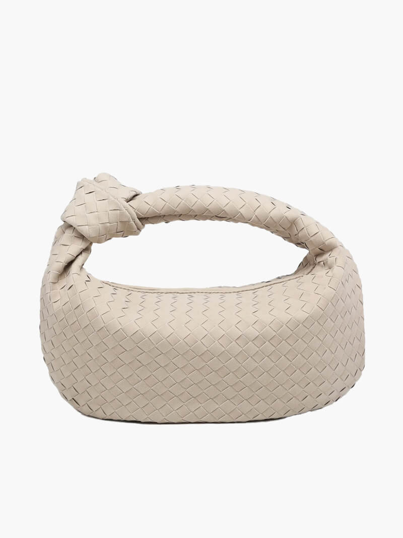 Medium suede braided bag