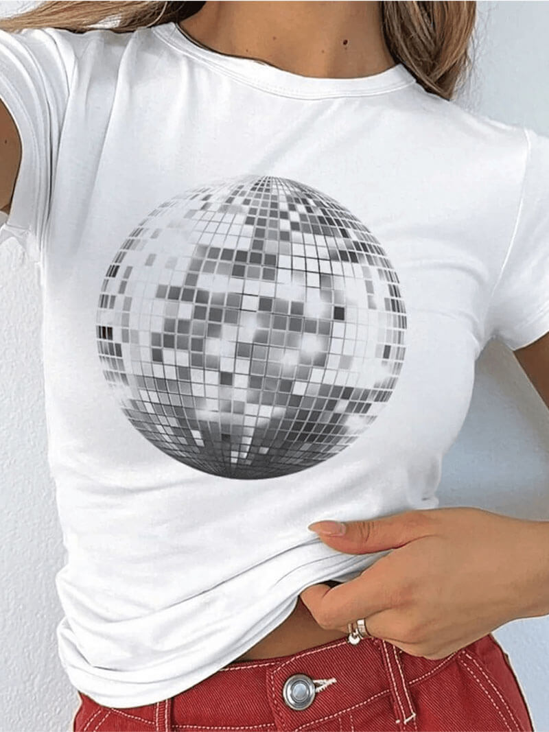 Glitzer Ball T Shirt