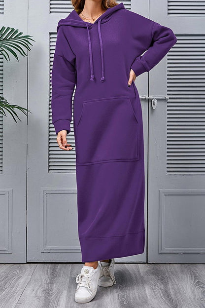 Hoodie Dress with Side Slits Caitlyn