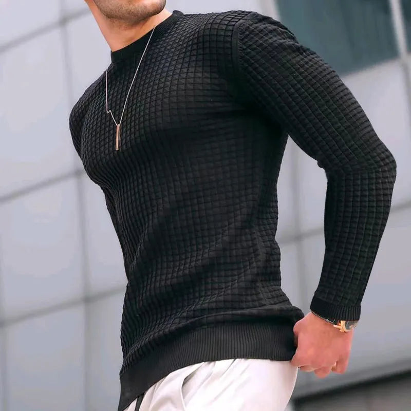 Slim Fit Strickpullover für Herren Theron