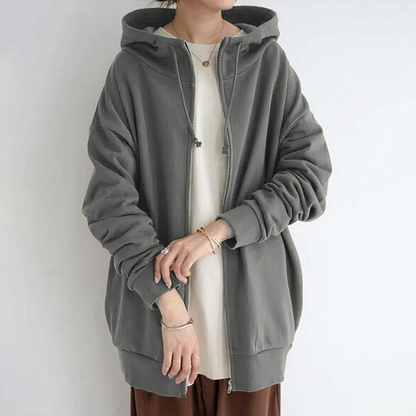 Kuscheliger Oversize Winterpullover Hoodie - Cassandra