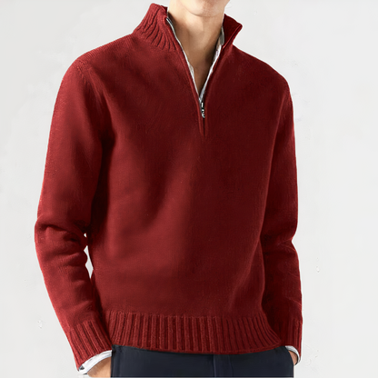 Pull chaud et douillet avec quart de zip Wilbur