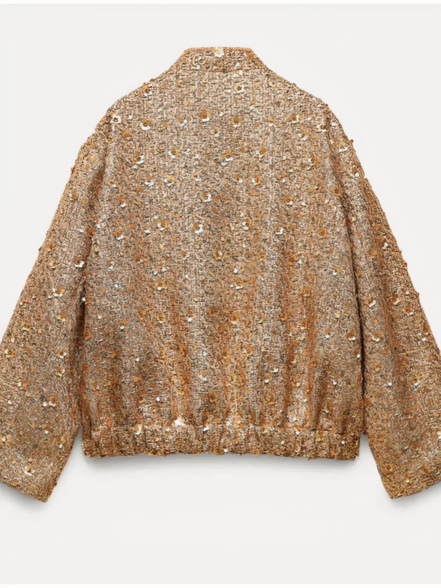 Glamorous sequin jacket in gold Yana