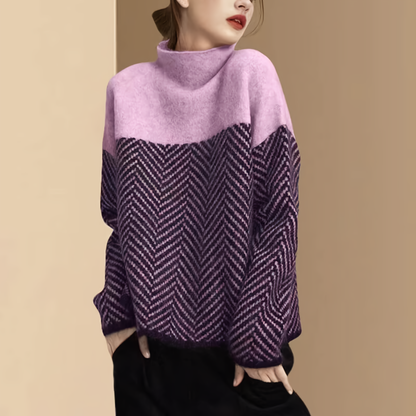 Striped cozy sweater Zora