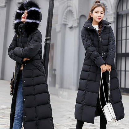 Long down puffer jacket for women Lieka