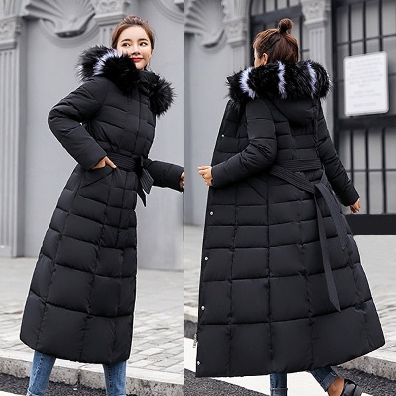 Long down puffer jacket for women Lieka