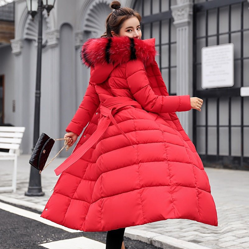 Long down puffer jacket for women Lieka