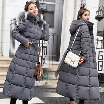 Long down puffer jacket for women Lieka