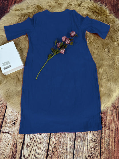 Elegantes Leinenkleid mit Empire-Taille –Sophia