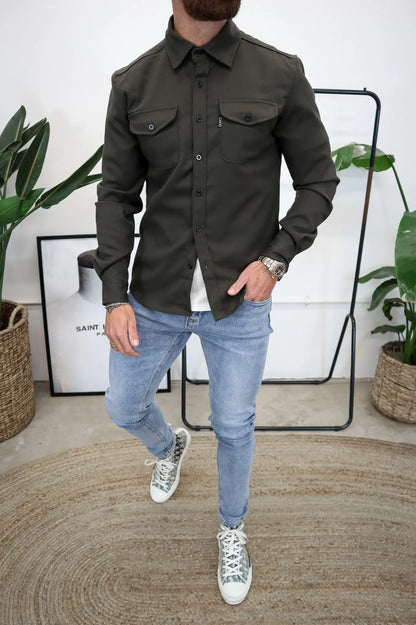 Veste chemise Azan pour homme au style moderne