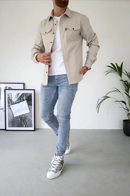 Veste chemise Azan pour homme au style moderne