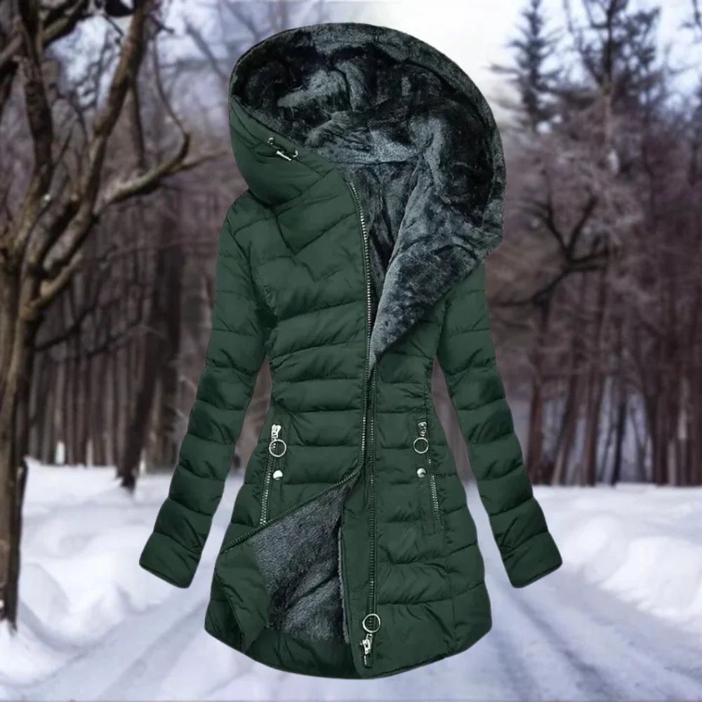 Elegant fleece coat for women Senna