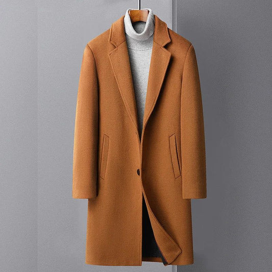 Stylish warm wool coat for men Platon 