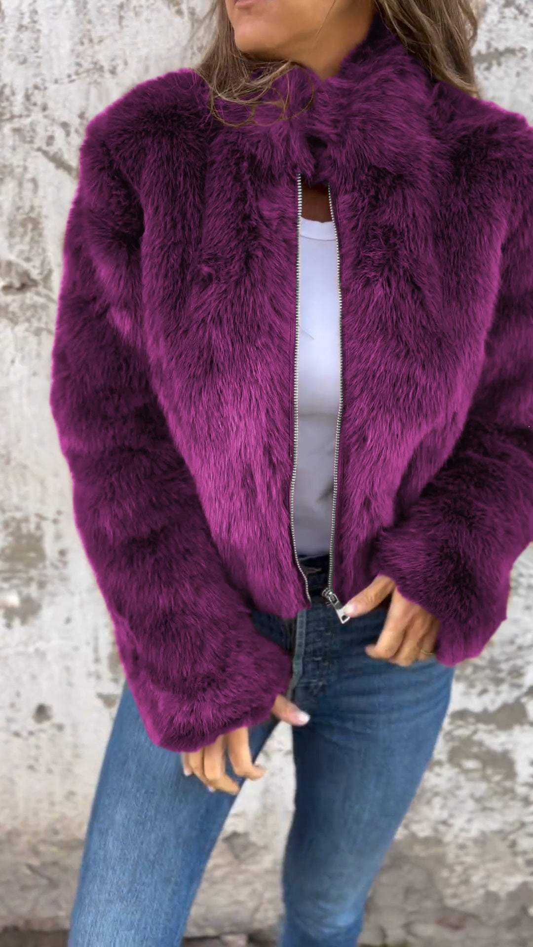 Faux Fur Jacke Suus