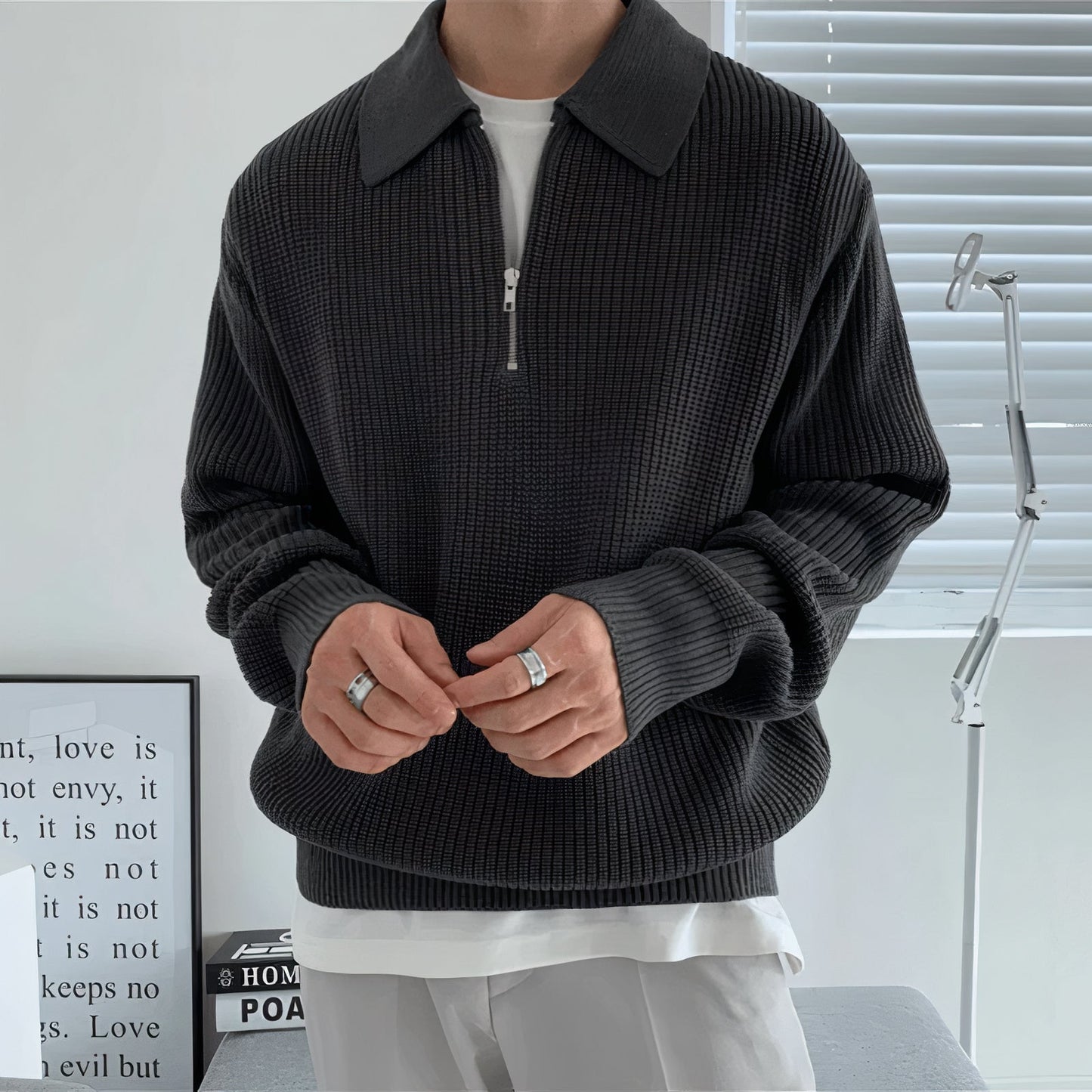 Pull chaud décontracté pour hommes Peter