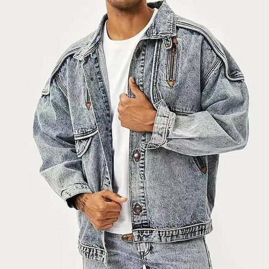 Veste en jean pour hommes à la mode Leonard