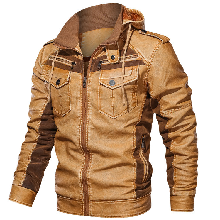 Veste en cuir exclusive pour hommes Thilo