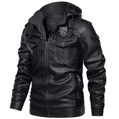 Veste en cuir exclusive pour hommes Thilo