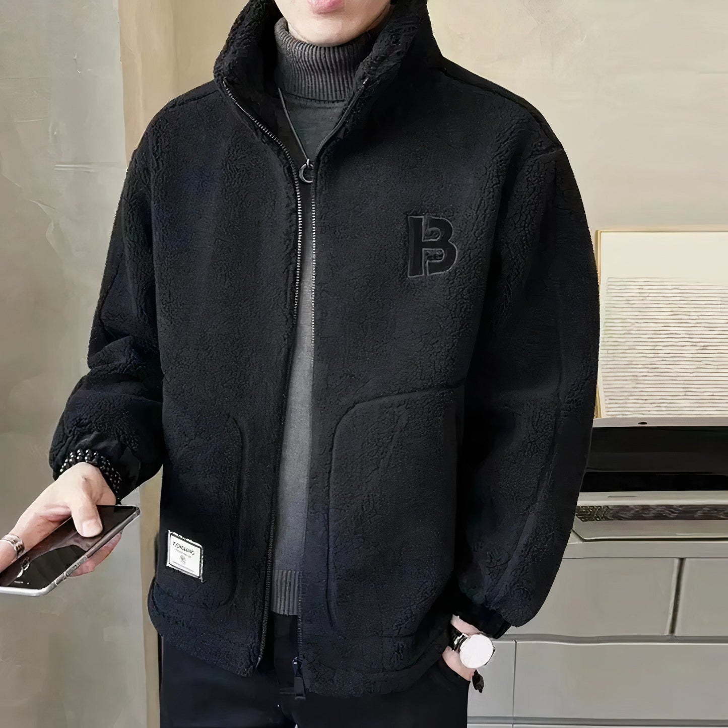 Fashionable fleece winter jacket for men Orwin