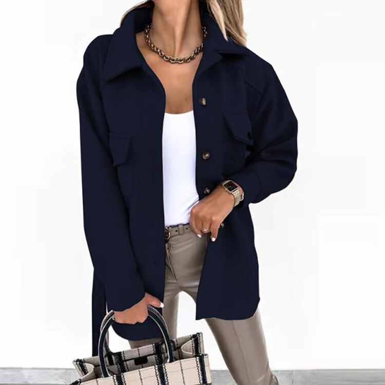 Stylische Jacke in Wolloptik für Damen Saskia