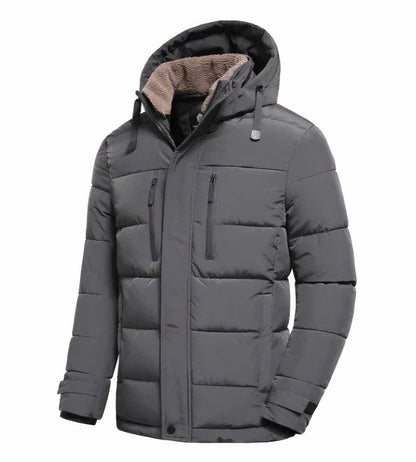 Wasserdichte Winterjacke für Herren mit abnehmbarer Kapuze Yannis