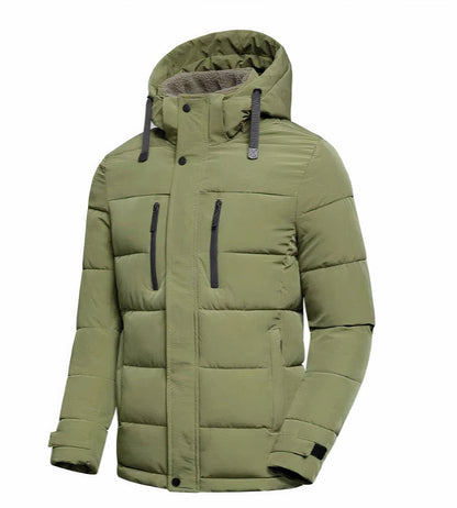 Wasserdichte Winterjacke für Herren mit abnehmbarer Kapuze Yannis