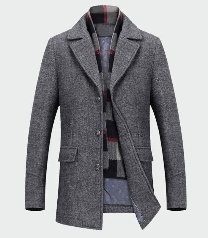 Windproof wool jacket for men Liam